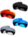 OOWLIT 4 Pairs Replacement Sunglass Lenses Compatible with Oakley Sliver XL Polarized