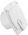 Halotronics RV Square Electrical Cable Hatch for 30 Amp Cords (White)