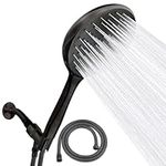 SparkPod High Pressure Handheld Shower Head - Extra Long 6 ft. Hose with 6'' Inch Face - Powerful Rinsing Action - Perfect for Long Or Thick Hair - Oil-Rubbed Bronze Finish - Screened Washer