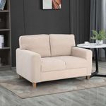 Duroflex Utopia 2 Seater Fabric Sofa In Biege Colour - Beige