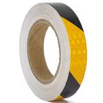 XFXIA Reflective Tape Waterproof 2.5cmX20m Reflective Warning Sticker High intensity self-adhesive Safety Tape for Vehicles Car Trailers Night, Reflector Tapes for Road Facilities Safety Reminder