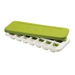 Joseph Joseph Quicksnap Plus, Easy-release Ice-cube Tray with Stackable Lid, makes 14 ice cubes -Green