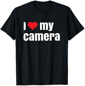 I Love My Camera Photographer T Shirt Gift For Men Women Tee