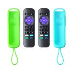 YESYBC Pack of 2 Universal Replacement Remote Compatible with TCL Hisense Sharp Philips Onn Element Insignia Westinghouse Roku TV with 2 Glow in The Dark Case, ROKU-HENG2-2CASE