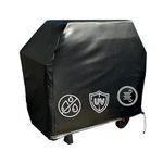 Formosa Covers | All Weather BBQ Outdoor Grill Cover - Soft Cotton Lining Protects Your Stainless Steel Extra Large Freestanding Grill - 84" L x 26" D x 48" H Black Vinyl, Weber, Brinkmann, CharBroil