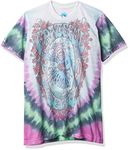 Liquid Blue Short Sleeve Crew Neck T-Shirt, TIE DYE, Large