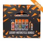 Tru Tension | Luxury Motorcycle Bundle | Ultimate Clean & Lube Bundle | Motorcycle Tools & Accessories | 7 Piece Motorcyle Kit
