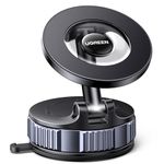 UGREEN Car Phone Mount for MagSafe [22xN52 & 80 LBS] 3600gf Magnetic Phone Holder Vacuum Suction with 360°Rotatable Dashboard Windshield Compatible with iPhone 17 16 15 14 13 12 Plus Pro Max Series