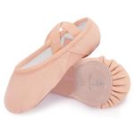 Bezioner Ballet Slippers for Girls Highly Elastic Girls Ballet Shoes Split Sole Dance Shoes for Toddler/Kid/Women Pink 10