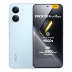 POCO X8 Pro Max, Smartphone 12+512 GB, Flagship Dimensity 9500s, 8500mAh (typ) battery, ultra-bright AMOLED display, 50MP Light Fusion 600 with OIS, Blue, 1 year extra warranty, Charger Not Included