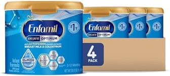 Enfamil Enspire Optimum Baby Formula, with Immune-Supporting Lactoferrin, Our Closest Formula to Breast Milk, Brain Building DHA, Dual Prebiotics, Infant Formula Powder, Baby Milk, 20.5 Oz, Pack of 4