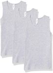 Marky G Apparel Girls' Fine Jersey Tank Top (Pack of 3), Heather/Heather/Heather, X-Small