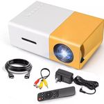 YG-300 Pro 1080P 4K Mini Projector for Home Theater & Outdoor Movies with USB & Remote Suitable for Outdoor Recreation and Home Theaters