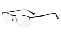 Eyekepper Quality Spring Hinges Half-Rim Reading Glasses Black +0.5