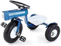 Tricam GCK-31 Kids Tractor Tricycle with Adjustable Seat, Steel Construction, Real Pneumatic Tires
