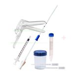 V SHAJAG Entire IUI Cannula(17cm) Kit with Speculum,Collection Bottle,Sterile Centrifuge Tube and pair Droppers - Fertility with Precision (2 pack)