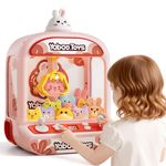 Claw Machine for Kids,Bear Mini Claw Machine 5 6 8 Year Old Girls Gifts,Game Toy with Sound and Lights,Girls Toys Age 5 6 7,Ideal Birthday Educational Gifts for Kid Girl