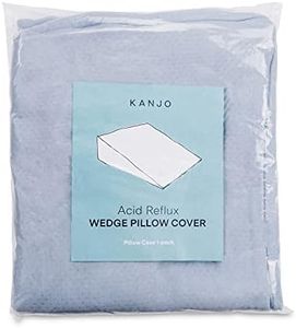 Kanjo Replacement Cover for Acid Reflux and Pain Relief Wedge Pillow - Removable & Machine Washable Cotton Pillowcase Reflux Wedge Pillow - (Cover Only) - Neutral Grey