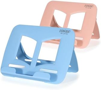 2Pack Book Stand - Waterproof Book Holder, Lightweight, Hands Free (Blue+Pink, 11.82" * 8.26")