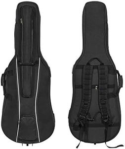 MI&VI CB-5005 Travel Cello Soft Case Gig Bag (4/4 Full Sized) With Multiple Pockets and Adjustable Backpack Straps | Thick 20mm Padding | Weather-Resistant | Non-Abrasive Lining - MIVI Music