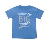 Promoted to Big Brother Pregnancy Announcement Tshirt for Toddlers and Little Boys (2T) Blue