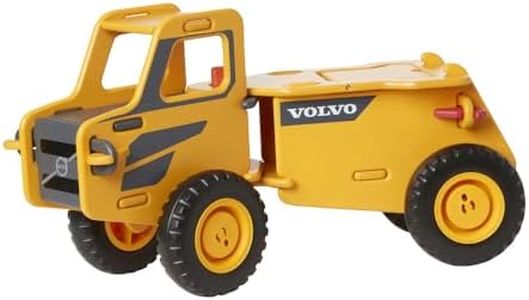 Moover 56cm Wooden Volvo Truck Ride-On w/Wheels Kids/Toddler 2-3y Natural/Red