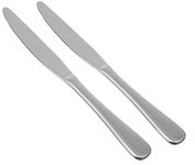 101 Enterprises Rooh Decor: Stainless Steel Butter Knives and Dinner Knives, 2 Pieces, Silver