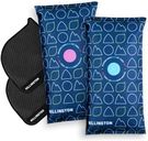 Hillington Reusable Car Interior Dehumidifier Bag and Dashboard Mounting Anti-Slip Mat - Ideal for Use in Vehicles to Prevent Damp, Moisture, and Condensation (2 x 1KG)