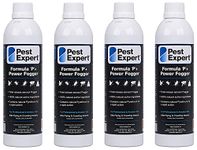 Moth Killer XL Power Fogger 4 x 530ml- Formula 'P+' Moth Fumigator from Pest Expert (HSE approved and tested – professional strength product)