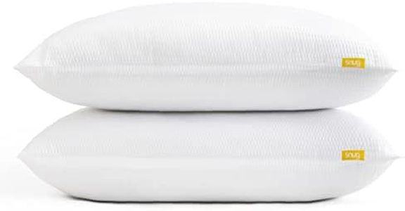 Snug Blissful - Juego de 2 Almohadas de Calidad de Hotel de Lujo, Soporte Medio para Personas Que Duermen de Frente, Espalda y de Lado, ecológicas, hipoalergénicas y Lavables a máquina, Paquete de 2