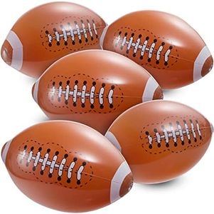 Bedwina Inflatable Football (12 Pack) 16-inch Blow Up Football Games Football Party Supplies, Football Birthday Party Decorations, Football Party Favors, Football Goodie Bags Stuffers.