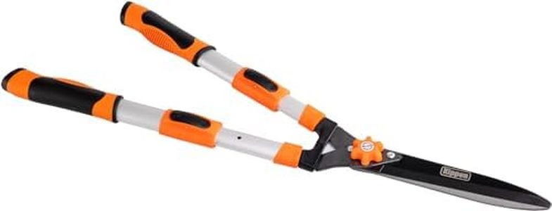 Kippen 6174BX - Forbici per Potatura Siepi con Manici estensibili in Alluminio Pressofuso e Lame Dritte.