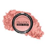 Palladio Baked Blush, Highly Pigmented Shimmer Formula, Easy to Mix and Highly Buildable, Dry for a Natural Shine or Wet for a Dramatic Luminous Look, Durable for