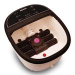 AGARO ROYAL AC Power Automatic Foot Spa Bath Massager With Heat, 6 Massage Rollers, Callus Remover, Adjustable Timer, speed & Temperature, Bubble Function For Soothing Massage, White (33619)