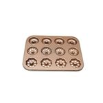 Gurlideo Donut Pan for Baking Doughnut Pan Donut Trays Donut Hole Pan Donut Make Cake Donuts for Oven Gold