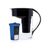 Santevia MINA Alkaline Water Filter Pitcher | Water Filtration System | Chlorine and Lead Filter | Water Purifier Pitcher | Home Water Filtration Pitcher | 9-Cup at Home Water Filter | Made in Canada