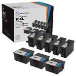 LD Compatible Ink Cartridge Replacement for Kodak 10XL High Yield (5 Black, 3 Color, 8-Pack)