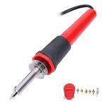 40W Electric Soldering Iron Set with Multiple Soldering Iron Tips Wood Burning Pen Engraving Carving Pyrography Tool(110V US Plug)