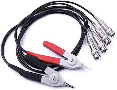 Atoplee 1 Set Kelvin Alligator Clips with 4 BNC Test Lead Set for LCR Meter