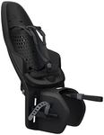 Thule Yepp 2 Maxi Rack-Mounted Child Bike seat, Adjustable footrests and 5-Point Harness, Easy to Mount Design, Reflective Details