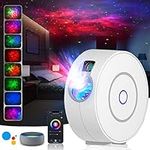 Star Projector, LED Galaxy Projector Light with APP Control, 16 Colors RGB Dimming Nebula Night Light with Timing Function/Voice Control, for Kids Adults Bedroom/Room Decor/Home Theatre/Party