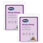 Silentnight Ultimate Deep Sleep 2 Packs Mattress Protector - Deep Luxury Mattress Enhancer Pad Protector Bed Topper Providing Ultimate Comfort - Single