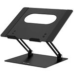 Besign LS10 Aluminum Laptop Stand, Ergonomic Adjustable Notebook Stand, Riser Holder Computer Stand Compatible with Air, Pro, Dell, HP, Lenovo More 10-14" Laptops (Black)