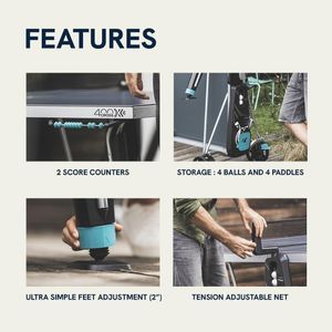Cornilleau 400X Outdoor Table Tennis – Weatherproof, Foldable