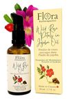 FLORA Organic Wild Rose Petals infused in JOJOBA Oil. Rejuvenate. Replenish. 1.7fl oz