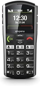 Emporia Simplicity - Teléfono móvil para Personas Mayores, con botón sin Contrato, teléfono móvil con botón de Emergencia, Pantalla de 2 Pulgadas, Color Negro