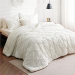 Bedsure Full Size Comforter Sets - Bedding Sets Full 7 Pieces, Bed in a Bag Ivory Bed Sets with Comforters, Sheets, Pillowcases & Shams, Adult & Kids Bedding