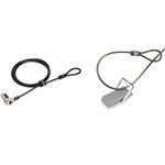 Kensington N17 Dell Laptop Lock - Combination (K68008WW) + Kensington Desk Mount Anchor for Cable Locks (K64613WW)