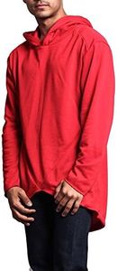 VICTORIOUS Long Length Fishtail Cloak Pullover Hoodie JK700 - RED - 2X-Large - J1A