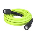 Flexzilla Pressure Washer Hose with M22 Fittings, 1/4 in. x 25 ft., ZillaGreen - HFZPW3425M-E